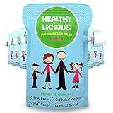 Refillable Pouches for Baby Food Reusable Kids Snacks Puree Apple Sauce Squeeze (8 Count)