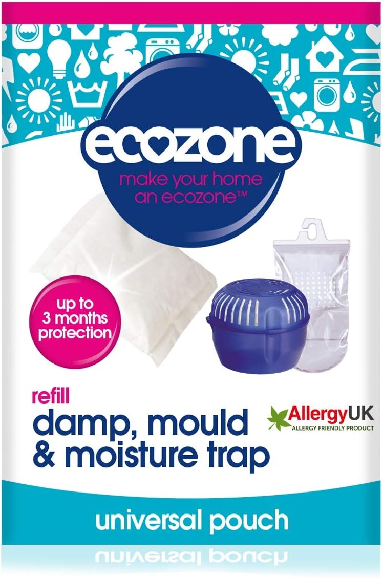 Ecozone Dehumidifier Refill Pouch Damp Mould Moisture Absorber 3 Months