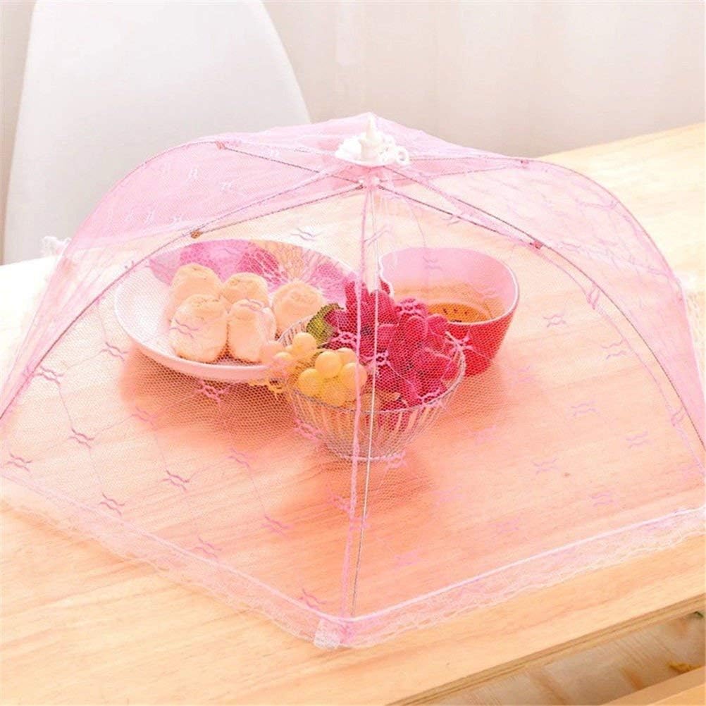 Instakart Foldable Mesh Umbrella Cover Fly and Mosquito Net 21x50cm (AssortedColor)