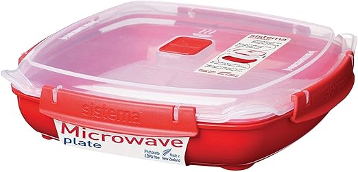 SISTEMA Plat cuiseur vapeur micro-ondes - 1,32L: Amazon.es ...
