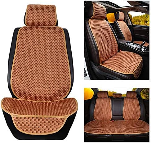 Lixiong カーシート クッション夏用 カーシートクッション ホーム ユニバーサルフィット シートカバー と 滑り止め 底 シート 保護カバー ために トラック オフィス 5色 Color Orange