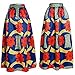 Afibi Women African Printed Casual Maxi Skirt Flared Skirt A Line Long Skirts with Pockets (Small, Pattern 6)