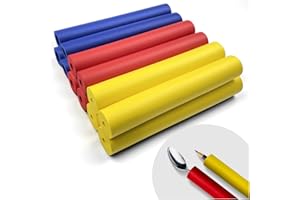 LYFORX 12pcs Foam Grip Tubing Adaptive Utensils Grip Tubing, Built up Grip Aid for Utensils, Tools and Pens for Elderly, Disabled, Arthritic, Handicapped