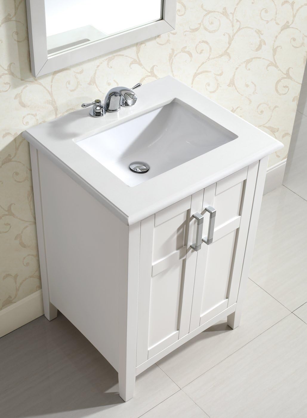 Simpli Home Winston 24 Bath Vanity With Quartz Marble Top Simpli Home Winston 24 Bath Vanity With Quartz Marble Top