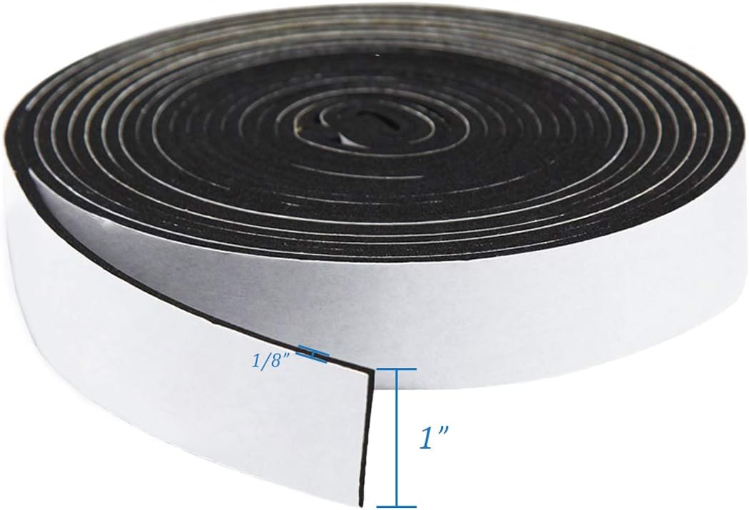 Storystore Foam Insulation Tape Self Adhesive, 25mm(W) x 3mm(T) x 10M(L) Weather Stripping Foam Tape - Image 3