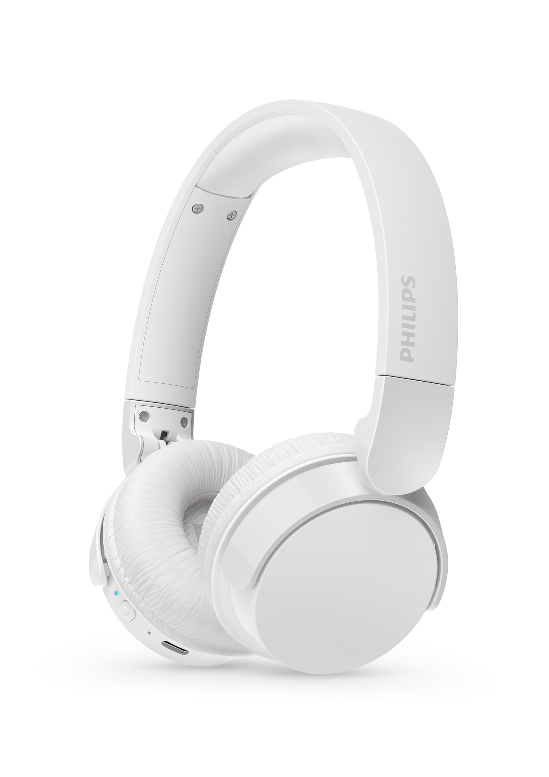 Philips TAH4209WH/00 Lightweight Wireless Bluetooth On-Ear Headphones – Up to 55h Playtime, White