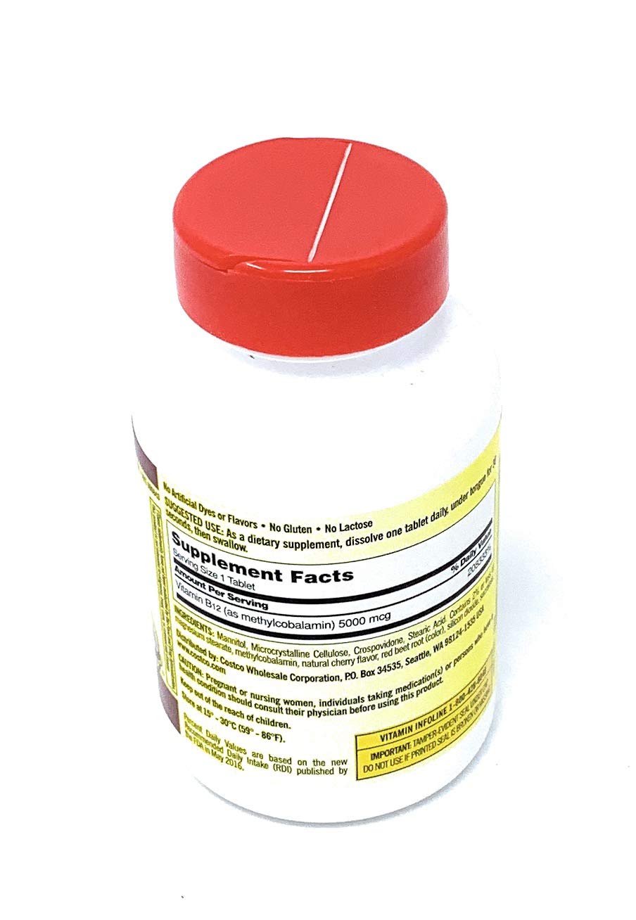 Kirkland Signature Quick Dissolve B12 5000 mcg., 300 Tablets Buy