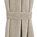 H.VERSAILTEX Natural Linen Door Curtain Panel Sheer French Door Curtain Panel, Premium Linen Home Decorative Panels with Adjustable Tie-Back, Easy Care - 25
