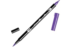 Tombow Dual Brush Pen Art Marker, 636 - Imperial Purple, 1-Pack