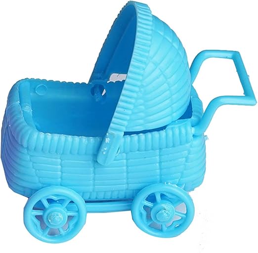 Amazon Com Balsacircle 36 Blue Plastic Carriage Baby Shower