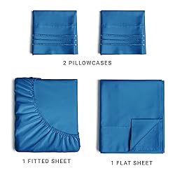 King Size 4 Piece Sheet Set - Comfy Breathable