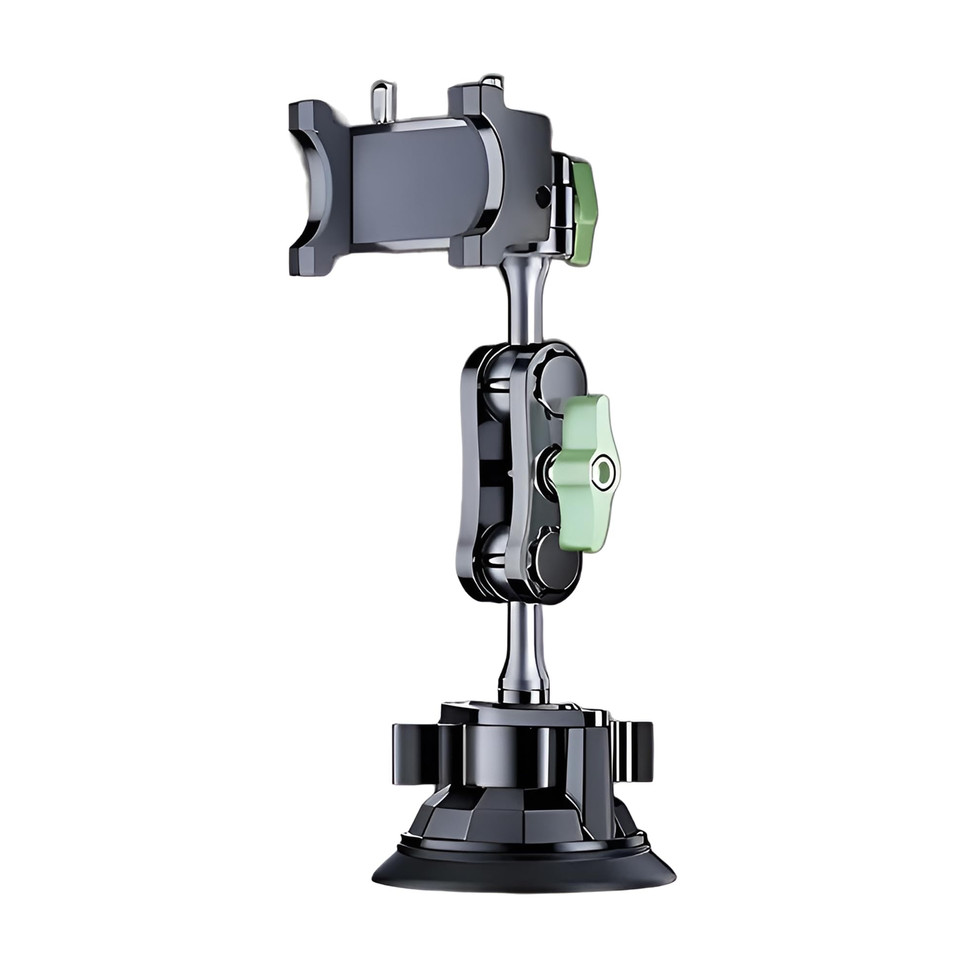chubbycable ChubbyGrip Pro Dash Mount Premium Metal Knobs Phone Holders for Your Car 360° Rotation Suction Cup Phone Mount for Dashboard Windshield, ChubbyGrip Pro (Clamp),Green