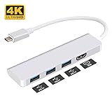 USB C to HDMI Adaptor,ink-topoint USB C Hub HDMI 4k with 3 USB 3.0 Ports,USB Typ