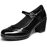 DREAM PAIRS Women's Oxfords Mary Jane Dress Shoes Heels for Women