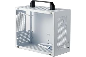 Yunseity ITX PC Case, Supports MATX ITX Motherboard ATX SFX Power Supply, Up to 320mm GPU 135mm CPU Cooler, 6 Fan Mounts Remo