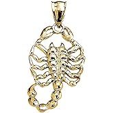 Animal Kingdom Fine 10k Yellow Gold Scorpion Pendant
