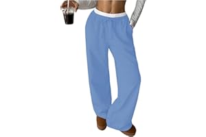 SOLY HUX Girl's Drawstring Waist Baggy Sweatpants Wide Leg Casual Loose Long Pants