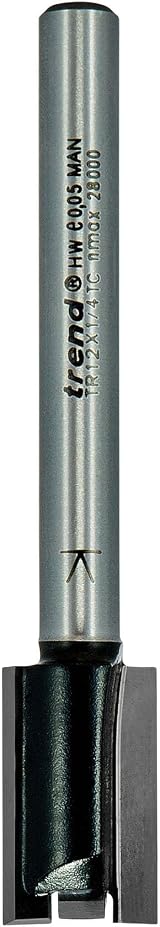 Trend Trend Trade Straight Two Flute Router Cutter 1/4 Inch Shank 12mm view 2