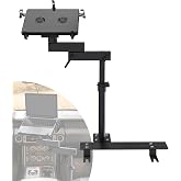 SPIRRELAB No-Drill Car Laptop Mount, Adjustable Mobile Truck Computer Stand | Heavy-Duty Vehicle Laptop Holder for Cars, Trucks, Vans and SUVs with Dual USB Cooling Fans for Extended Work Sessions