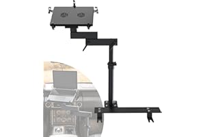 SPIRRELAB Car Laptop Mount for Vehicle, Trucks, Vans, Adjustable Aluminum No-Drill Laptop Car Holder