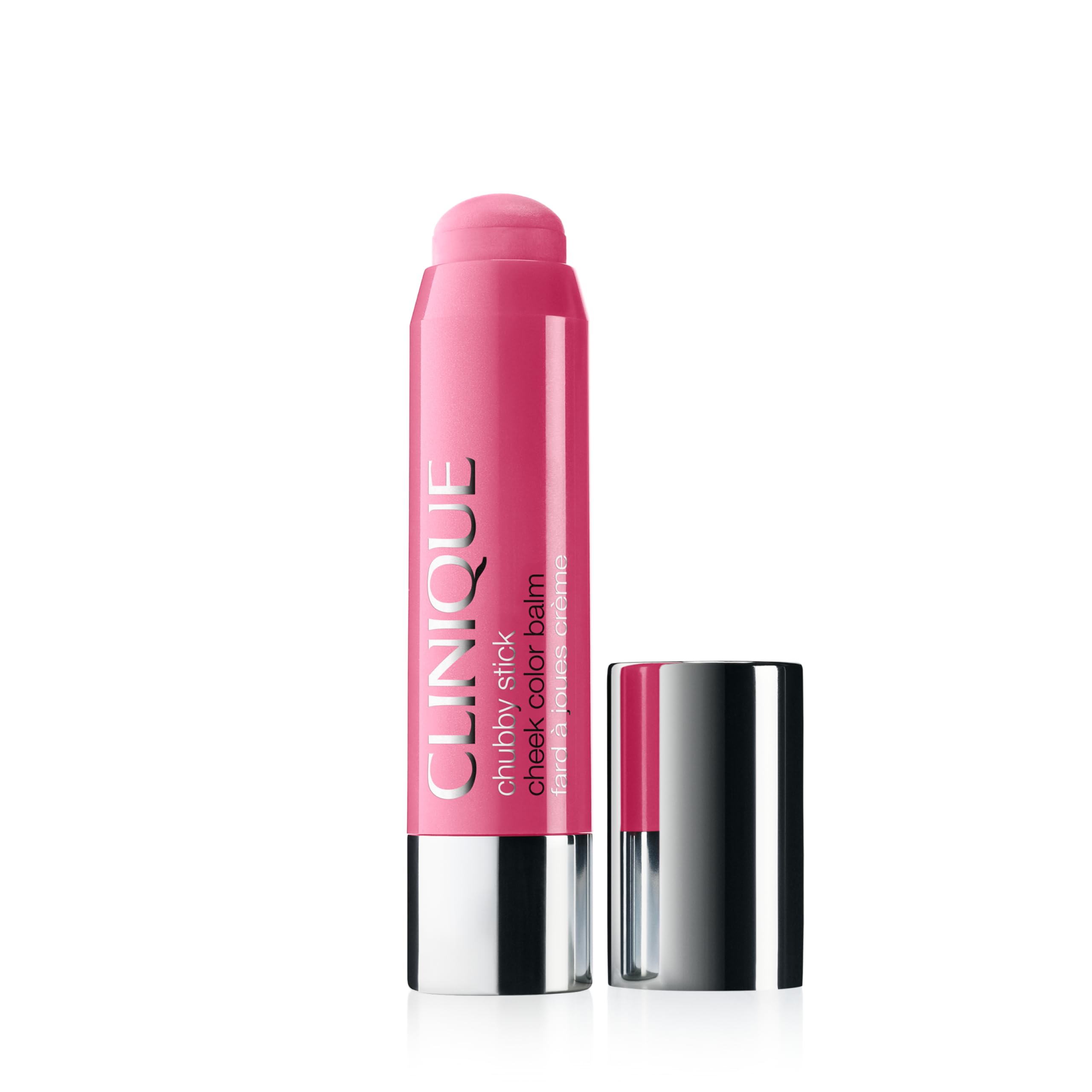 Clinique Chubby Cream Blush Stick Cheek Colour Balm | Blush For Cheeks | Long Lasting + Buildable | Create A Healthy Looking Glow | Perfect For Travel, Poppin' Pink Image