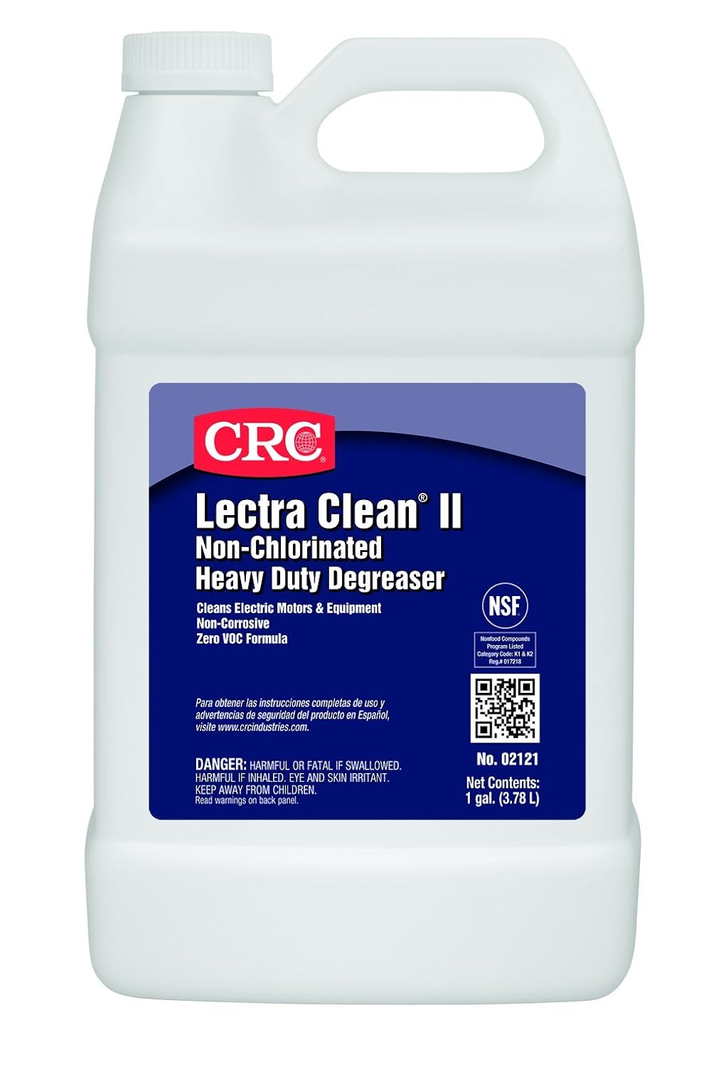 CRC Lectra Clean II NonChlorinated Heavy Duty Liquid Degreaser, 1