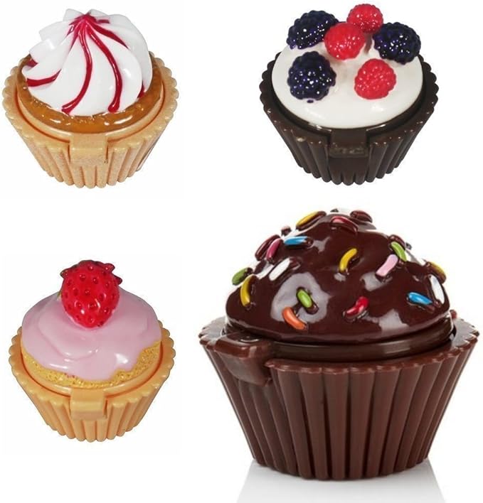 Yummy Cupcake Delights Lip Balms/LipGloss (set of 4) Amazon.co.uk Beauty