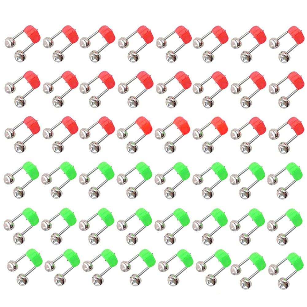 LATRAT 50 pieces fishing bells, bells fishing, fishing bell, basic fishing accessories, bite alarm, fishing bell, fishing accessories, bite alarm bells for rods