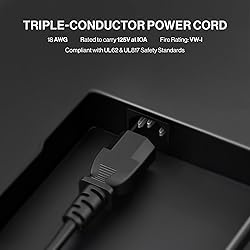 3 Prong AC Power Cord 10ft Long Standard