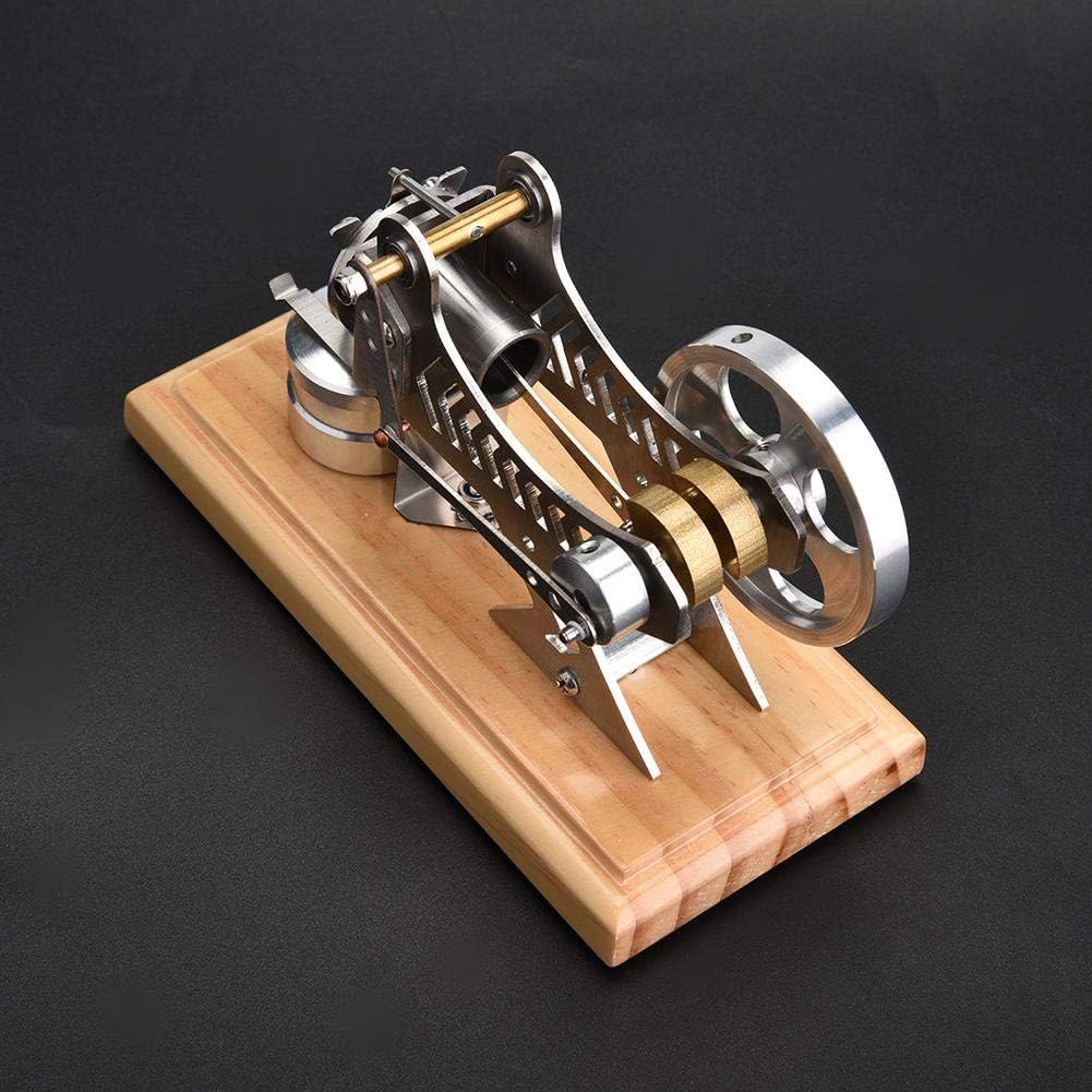 Wifehelper LED Air Stirling Engine Funny Education Electricity Power Generator Model Education Model Toy Kit - Image 5