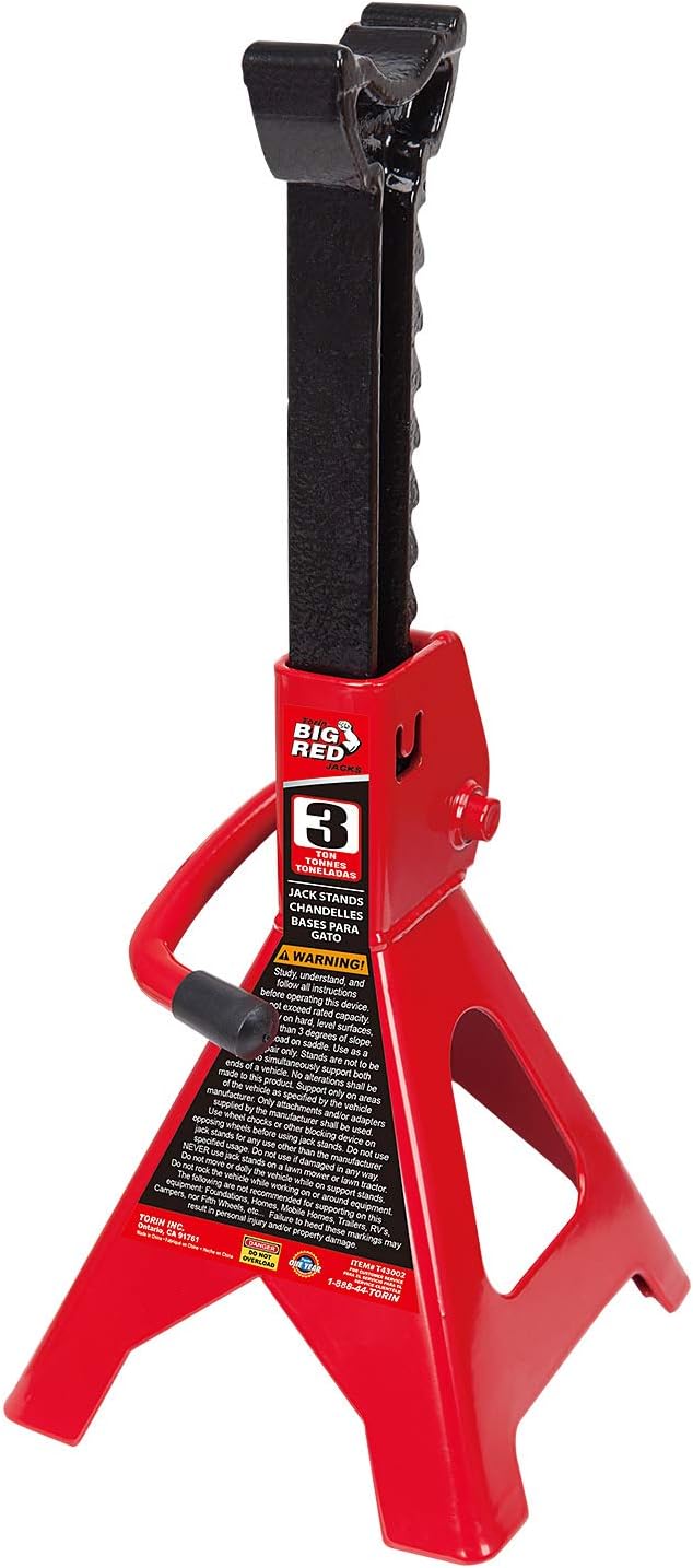 Big Red T43012 Torin Steel Stand 3 Ton Capacity Single Jack