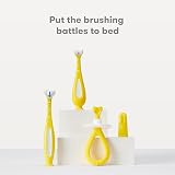Frida Baby Training Toothbrush 6-18 Months Soft Triple-Angle Bristles Easy-Grip view 6