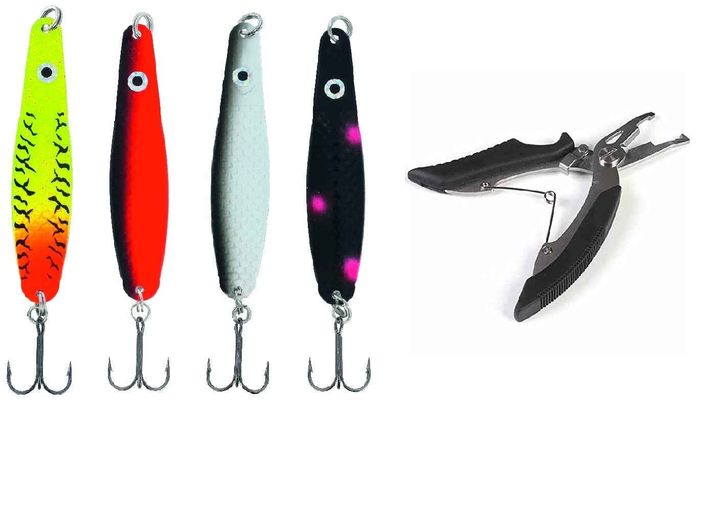 Jenzi Sea Trout Blinkers Dega Jumper Set of 4 25g 8cm Lars Hansen + Free Fishing Shears