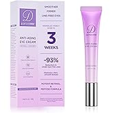 Doracome Retinol Eye Cream for Dark Circles and Puffiness, Hydrating Under Eye Cream for Dark Circles, Anti Aging Dark Circle Eye Cream for Fine Lines, Wrinkles, Firming Eye Contour, 1.06 oz