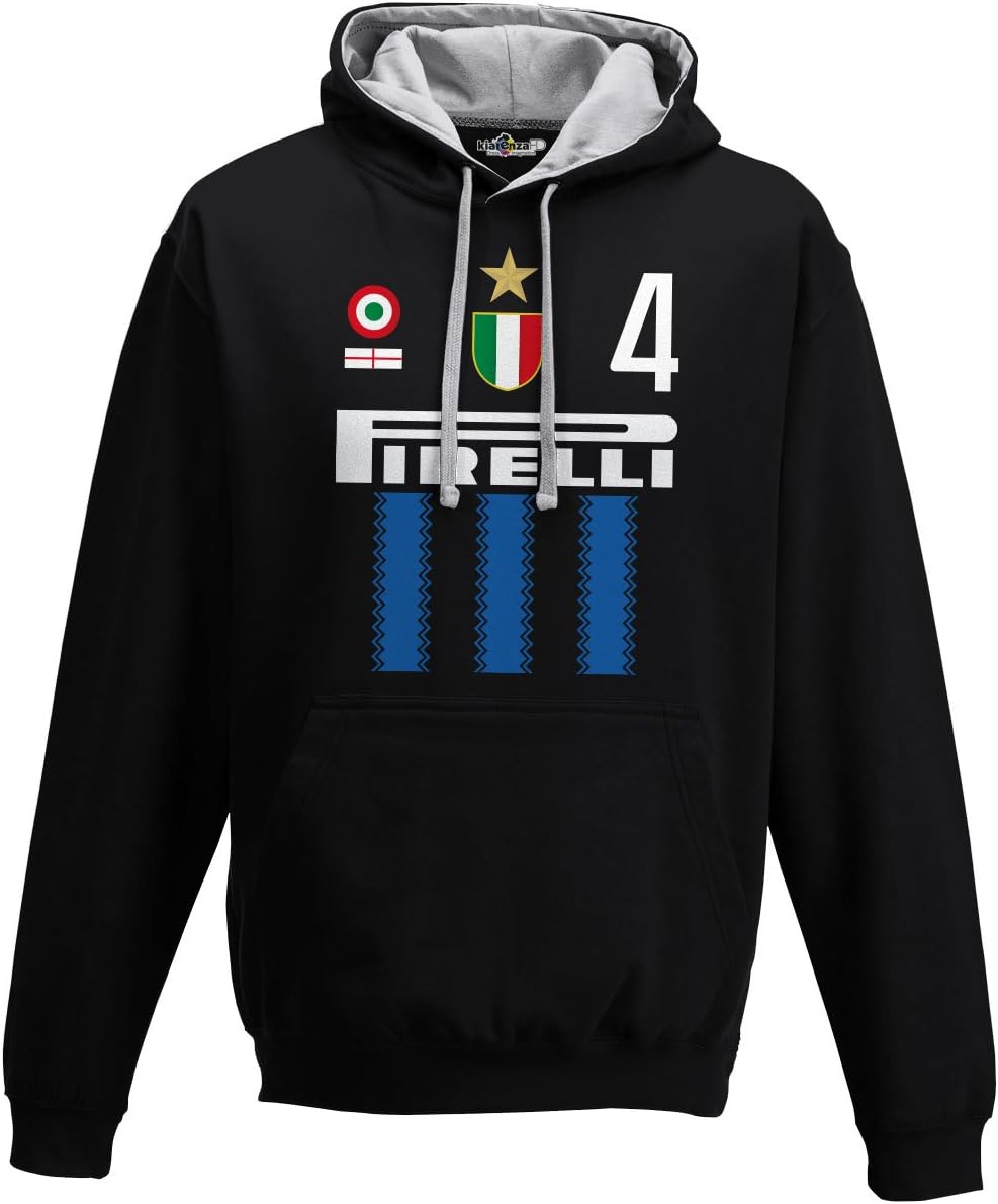 KiarenzaFD Bico Football Hooded Sweatshirt Vintage Inter 4 Zanetti Championship Season 09 – 10