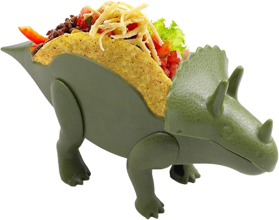 CHICTRY Jurassic Dinosaur Taco Holders Plates Novelty Fun