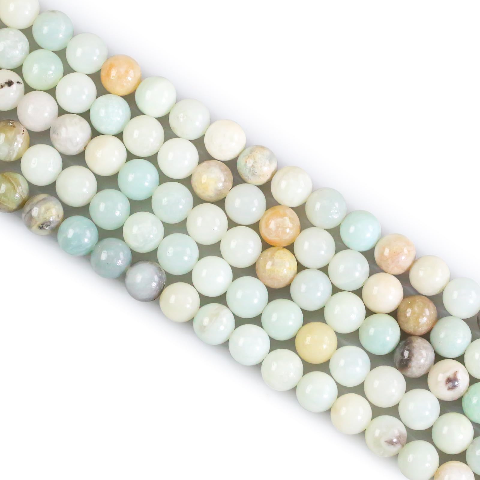 Amazonite Crystal Beads - Round, 4mm, 85pcs for Jewellery Making — image 1