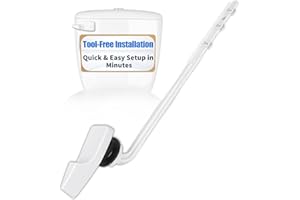 Lydia's Deal Toilet Handle Replacement Kit, Universal Front Mount Toilet Tank Flush Lever Replacement Handle, Toilet Tank Trip Lever, Easy to Install, Toilet Repair Kit, White Plastic