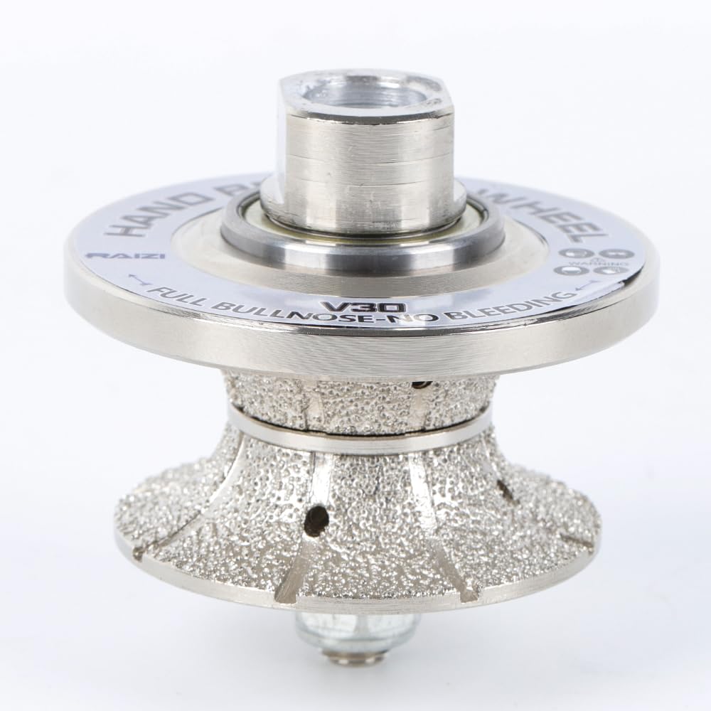 Raizi V30 Full Bullnose Diamond Hand Profiler/Router Bits for Granite Countertop