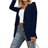 CRAZY GRID Women Business Casual Blazers with Lined Professional Work Suit Jacket with Pockets