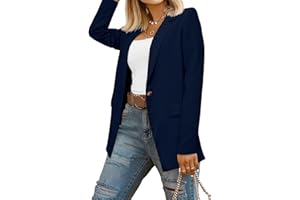 CRAZY GRID Women Business Casual Blazers with Lined Professional Work Suit Jacket with Pockets