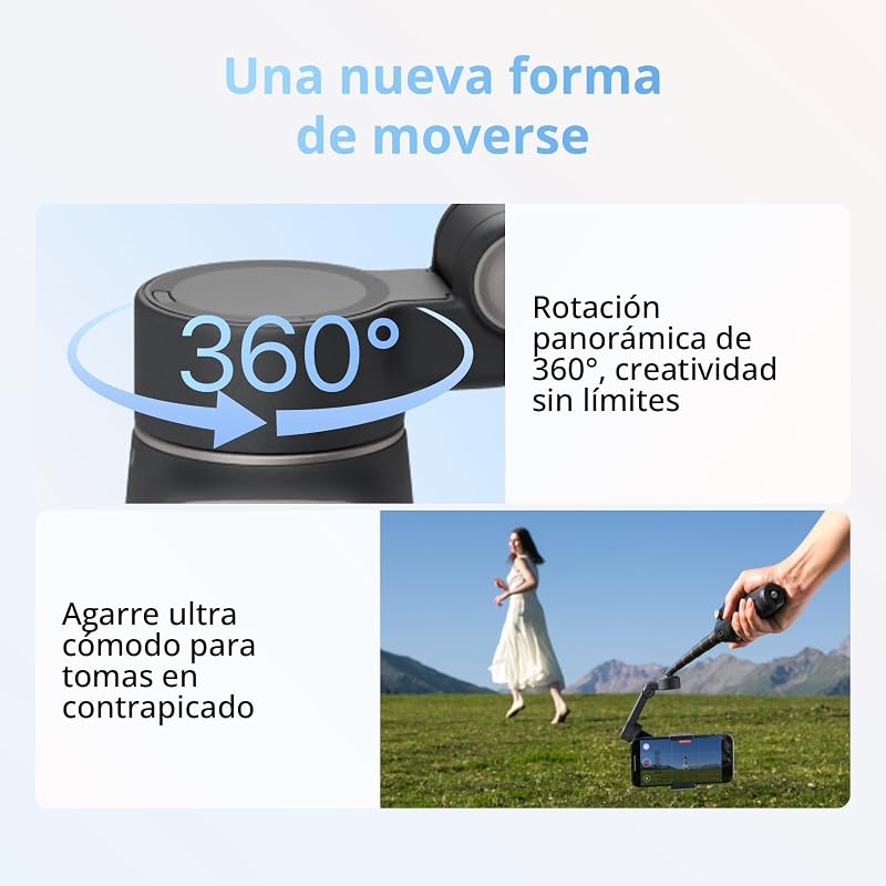 Pack Estándar DJI Osmo Mobile 8, estabilizador para Smartphones