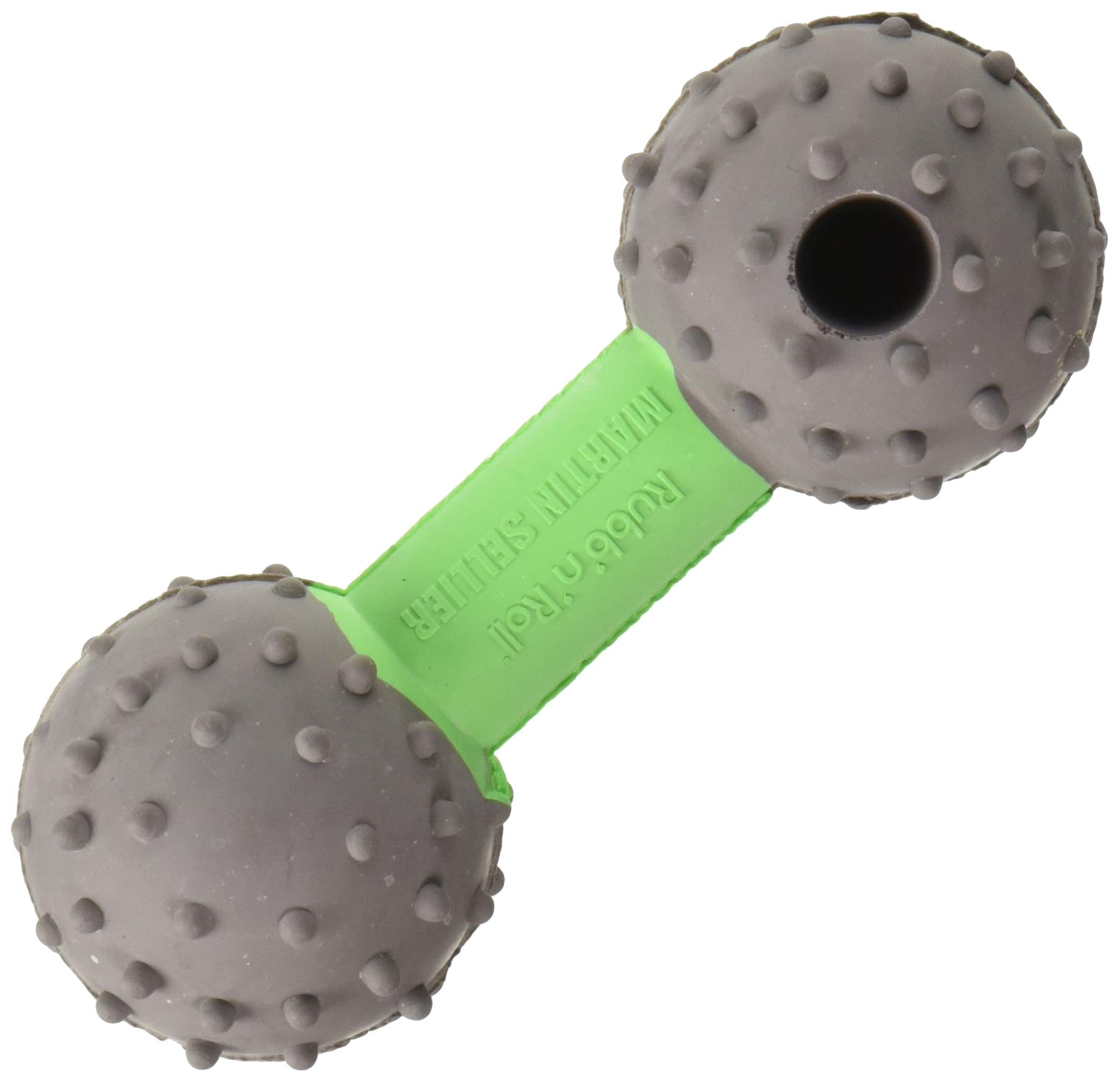 Martin Sellier 85110 Rubb N Roll Dumb Bell Treat Dispencer, 4.5", Mixed