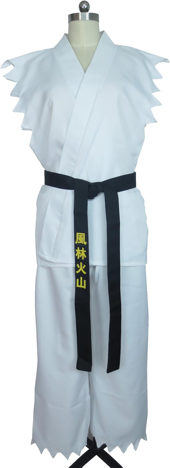 Ryu White Karate Gi Sleeveless Battle Combat Uniform Game