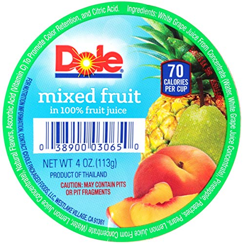 DOLE FRUIT BOWLS, Dole Mixed Fruit , 4Ounce Cups (Pack of 36) Pricepulse