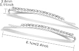 Hanyousheng Rhinestone Bobby Pins 15 Pieces Silver Hair Clips for Women view 2