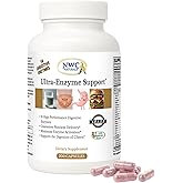 NWC Naturals Ultra-Enzyme Support, Natural Digestive Supplement, Promotes Optimal Health and Digestion, 200 count Capsules