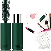 Travel Round Hair Brush for Blow Drying, Styling Curly, Thick or Thin Hair - Curling &amp; Straightening, Wet &amp; Dry Use for Women (Green)