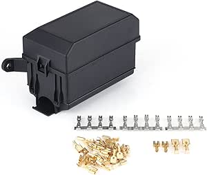 Bloque de caja de soporte de relé de fusible de 6 vías para ...