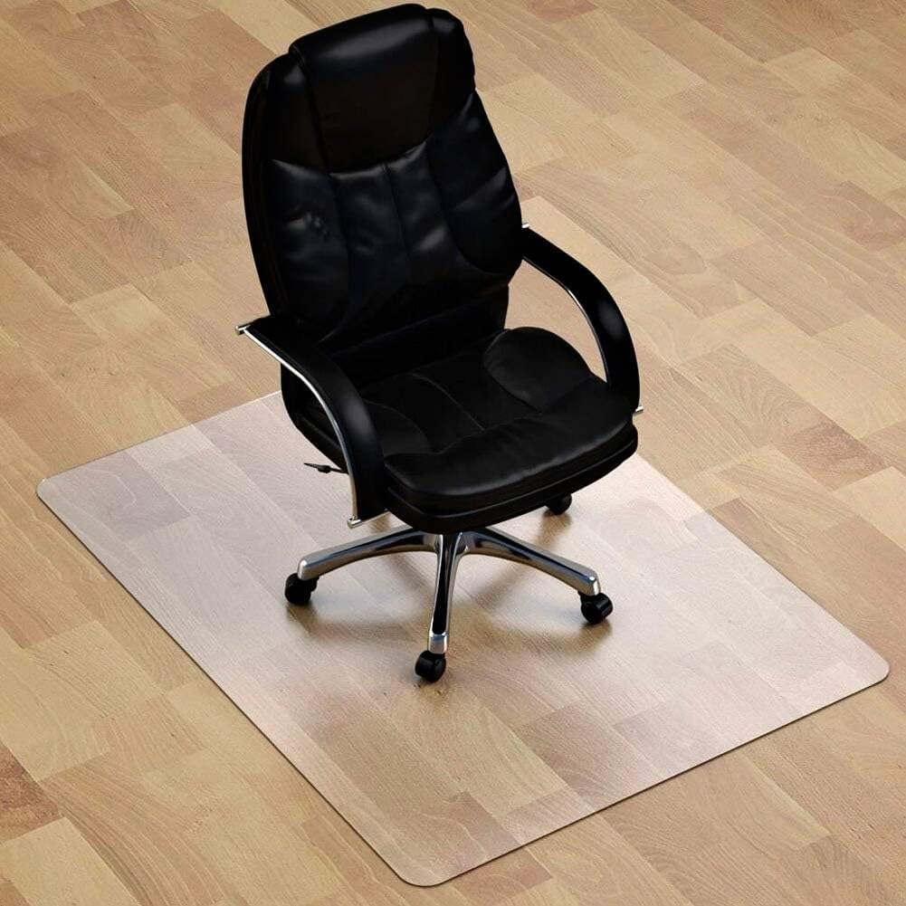 Chair Mat Carpet Floor Protector, Transparent PVC, 120x120cm, Anti-Static, High Impact Strength, Super Grip, Office Living Room